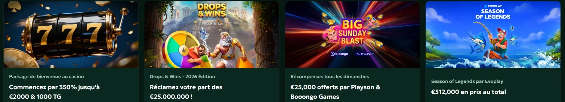 SagaSpins Casino Bonus et promotions